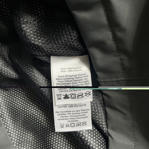 Eddie Bauer Rain Jacket Mens Medium Gray Weatheredge Waterproof Hooded Coat - Picture 4 of 7